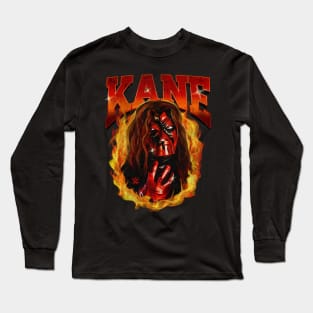 Kane Flames Portrait Long Sleeve T-Shirt